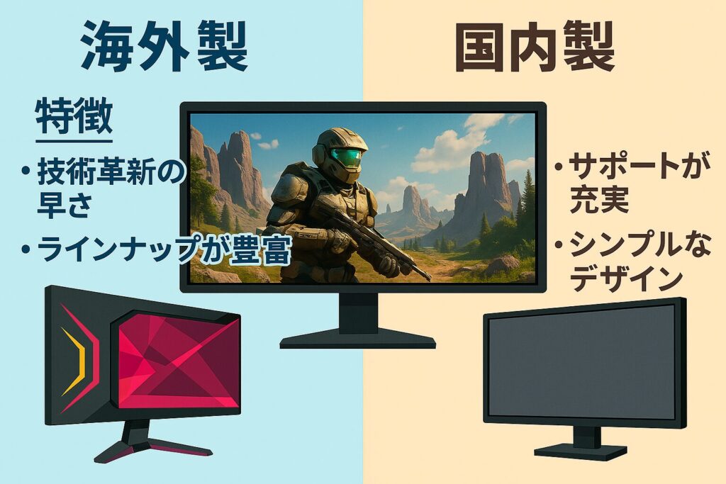 海外と国内メーカーの違いを比較!