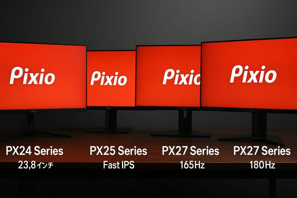 pixioのモニターシリーズの特徴