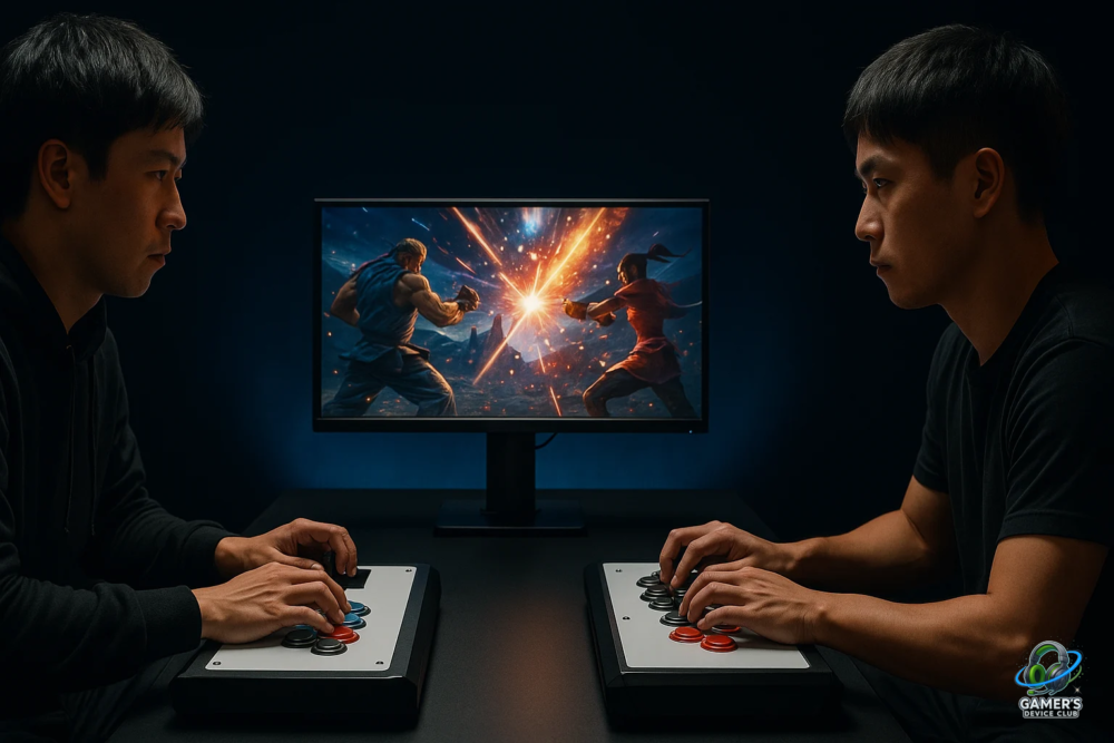 日本人選手の格闘ゲーム対戦シーン