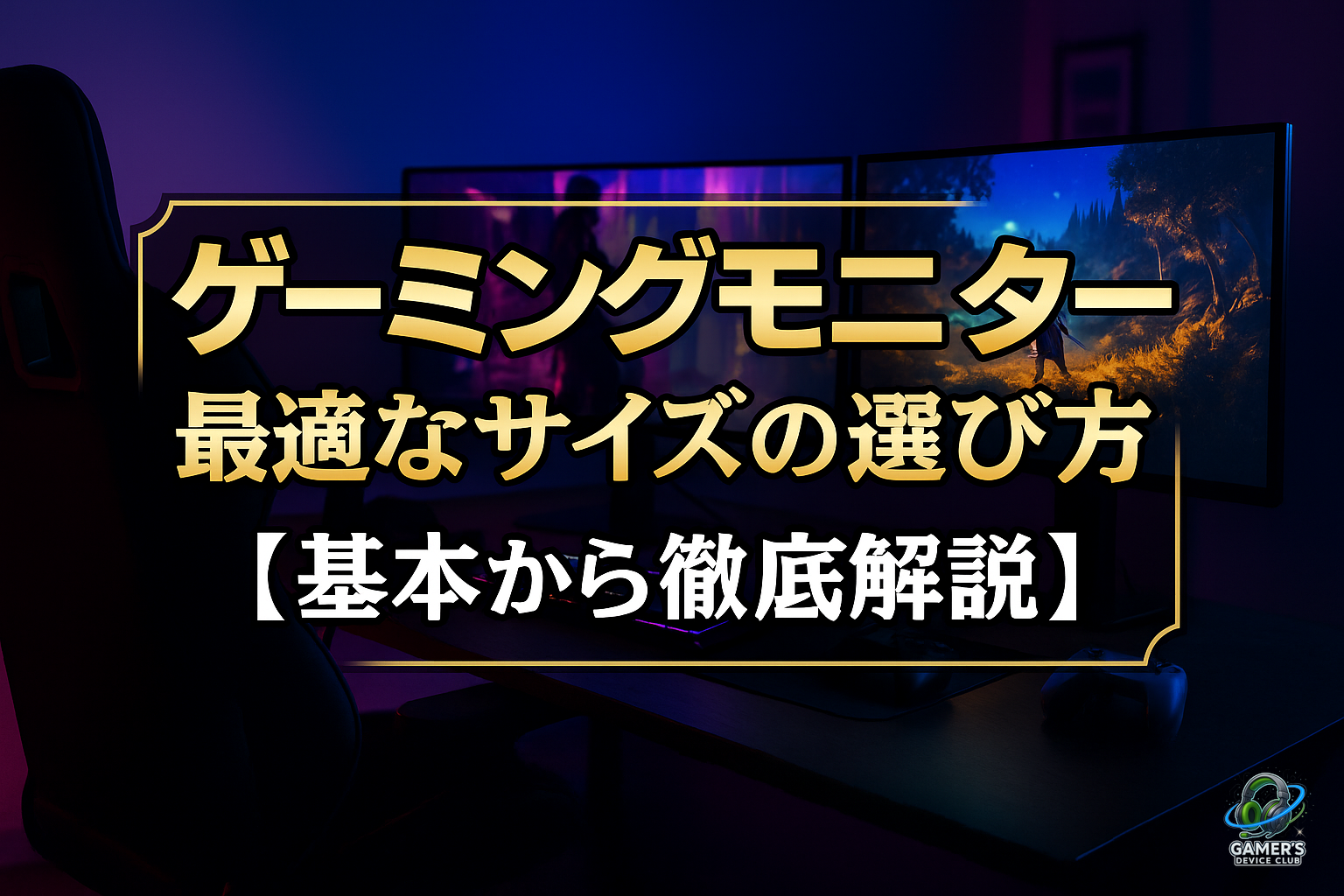 ゲーミングモニターサイズ選び解説